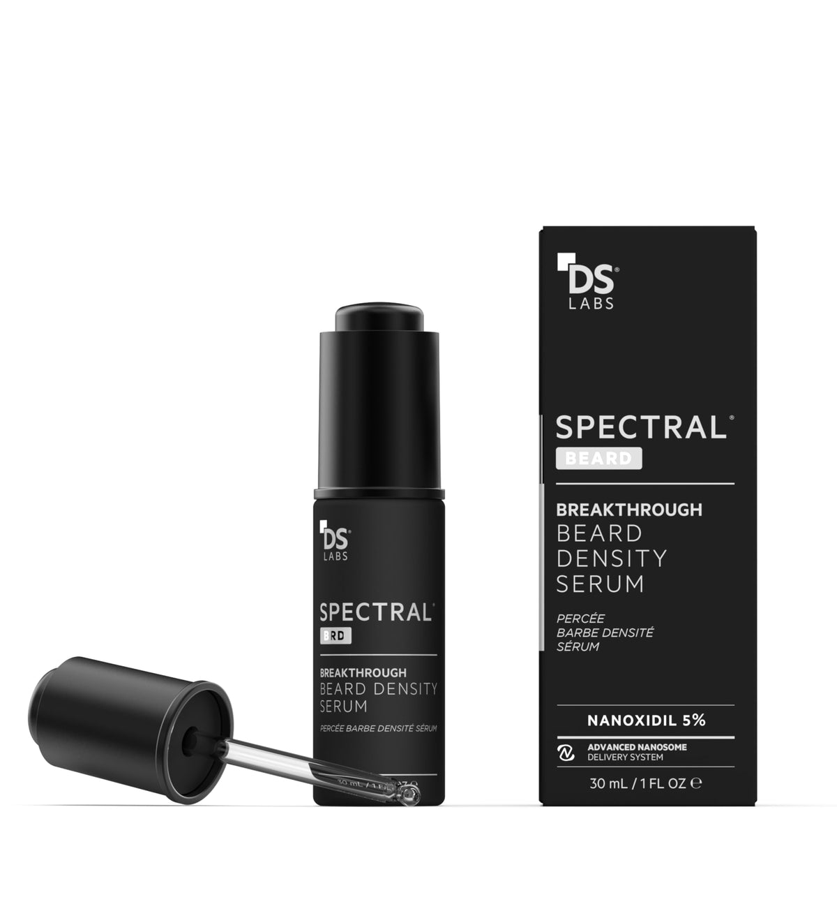 Spectral.BRD flacon 30 ml, application facilite pour barbe soignée.