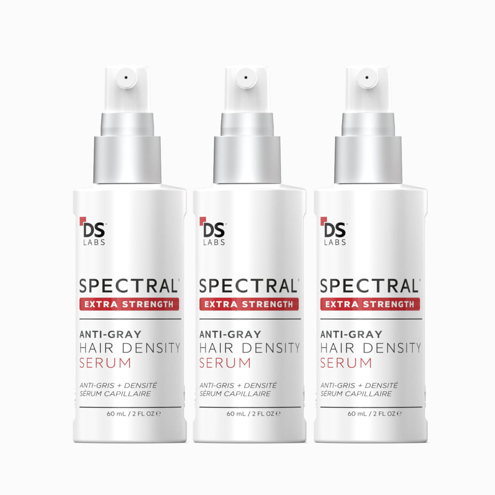 Spectral Extrême: bouteille du sérum DS Laboratories, densité capillaire accrue.