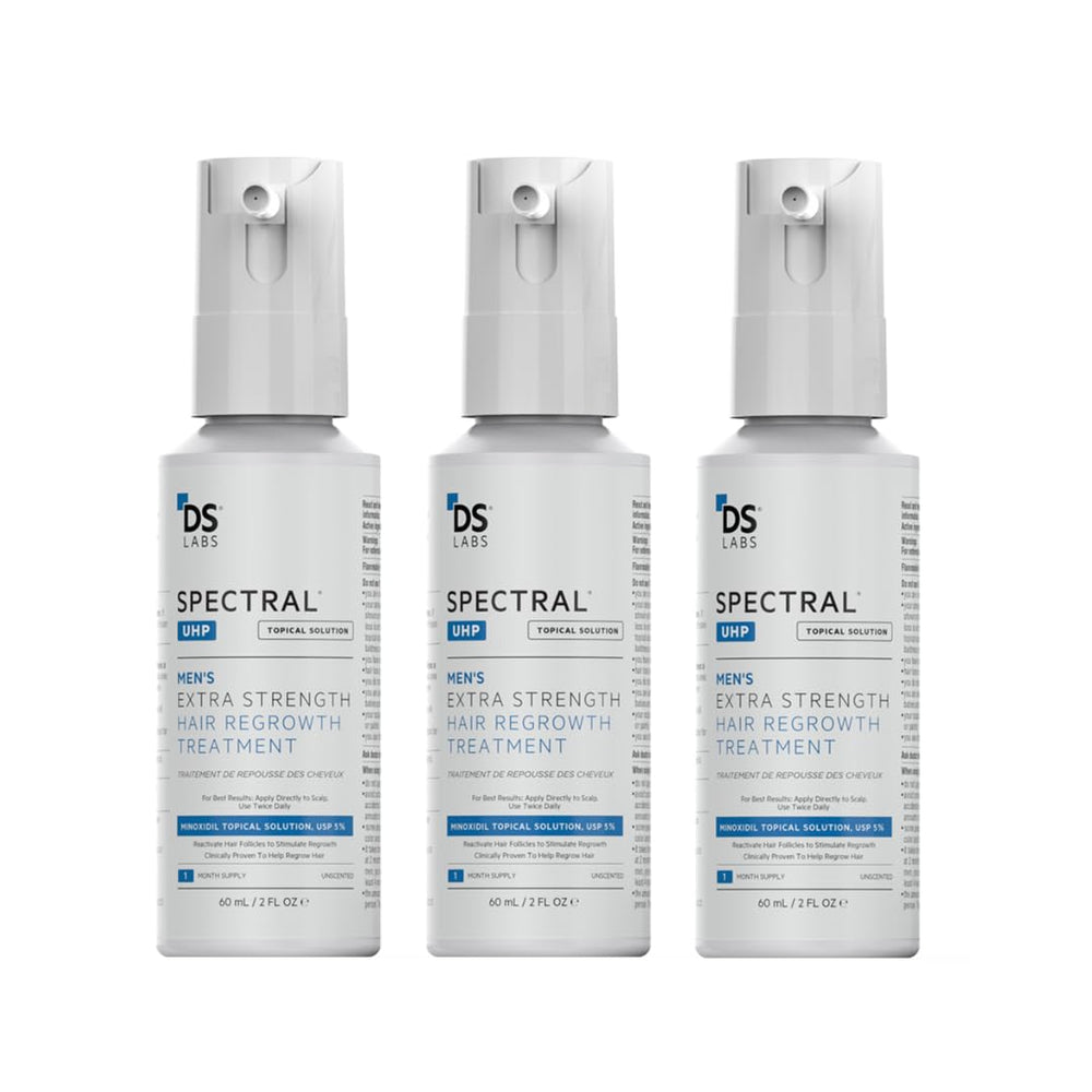 DS Labs Spectral.UHP – bouteille minoxidil 5% pour densité capillaire potentielle