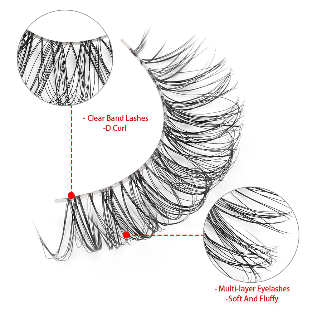 DSLONG cils effet naturel 02b pour un rendu discret et élégant.