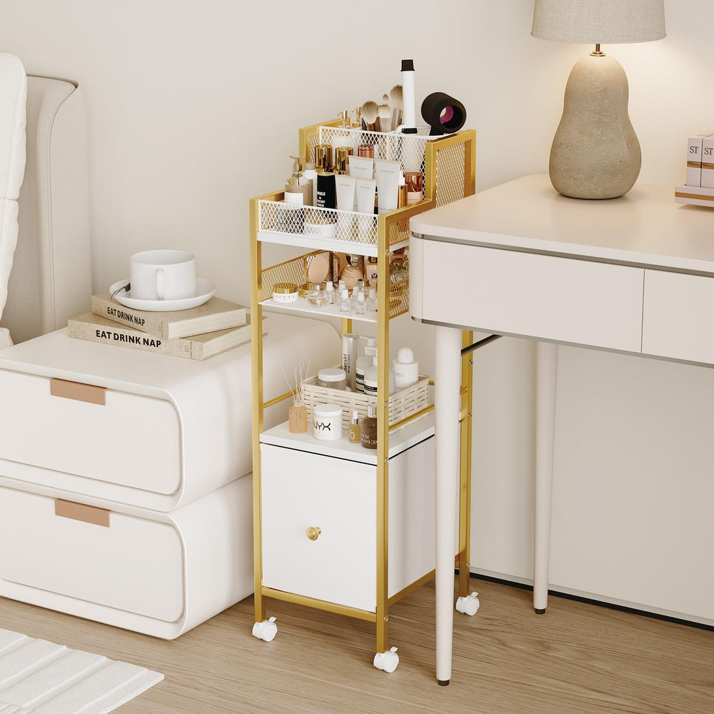 Dsmadn finition dorée moderne, élégance dans la salle de bain