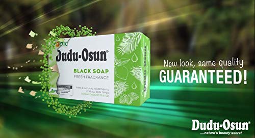 DuDu Savon noir africain ingrédients naturels; formulation traditionnelle sans additifs lourds.