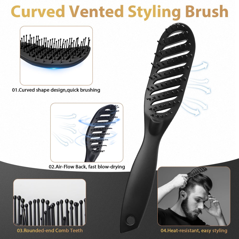 DUAIU brosse quiff rouleau pour ajouter du volume dès le séchage.