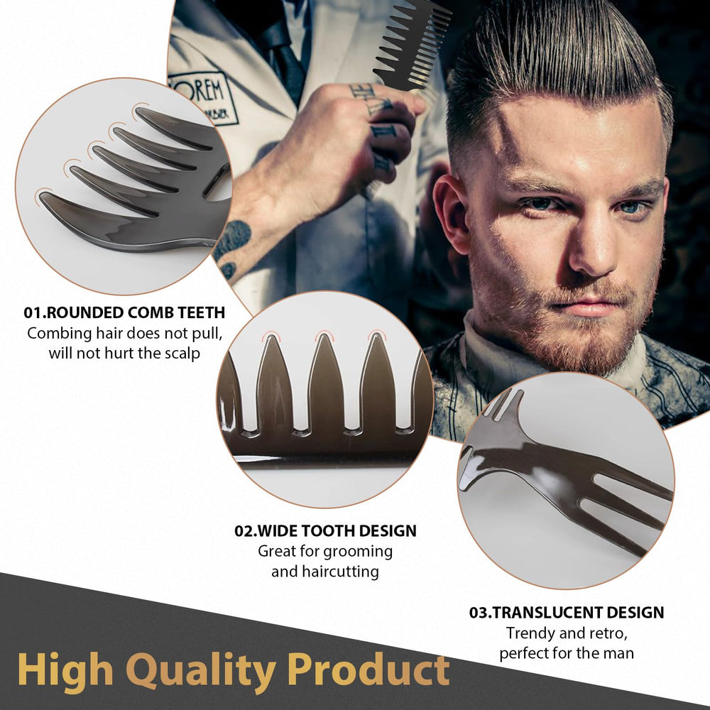 DUAIU peigne double-face dents pour style rapide et précis.