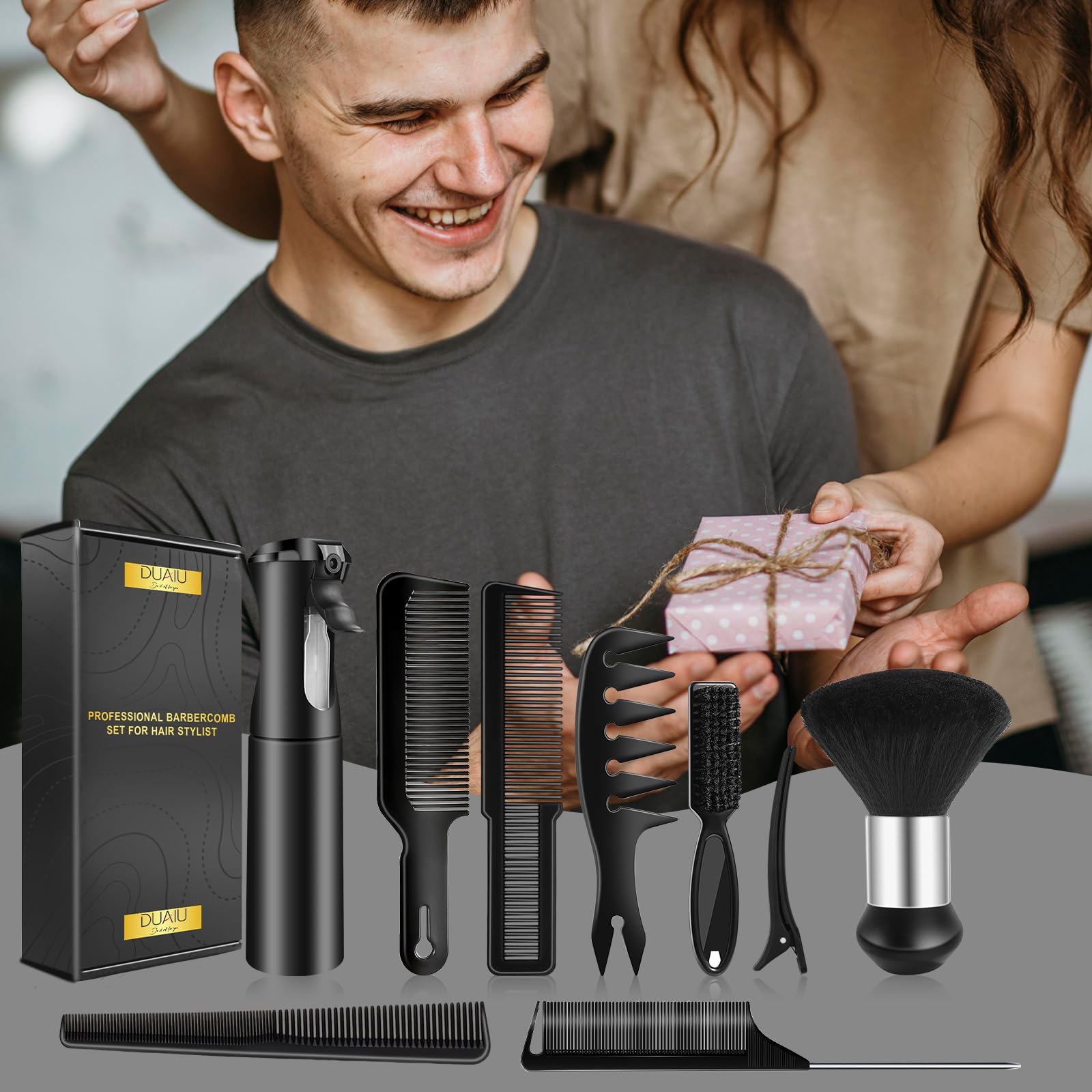 DUAIU peigne taper pour détacher et répartir les produits facilement.