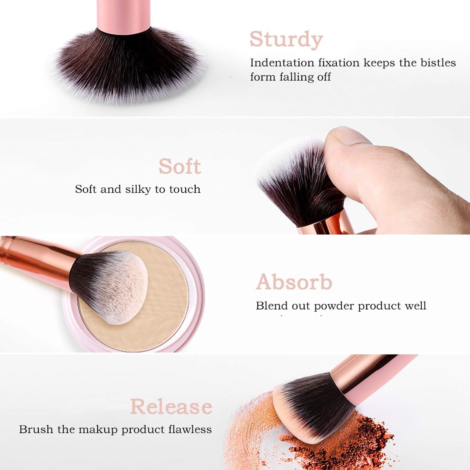 Pinceau concealer DUAIU pour dissimuler imperfections et éclairer le teint