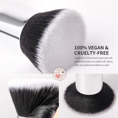 Poils synthétiques denses DUcare Kabuki, précision pour le teint