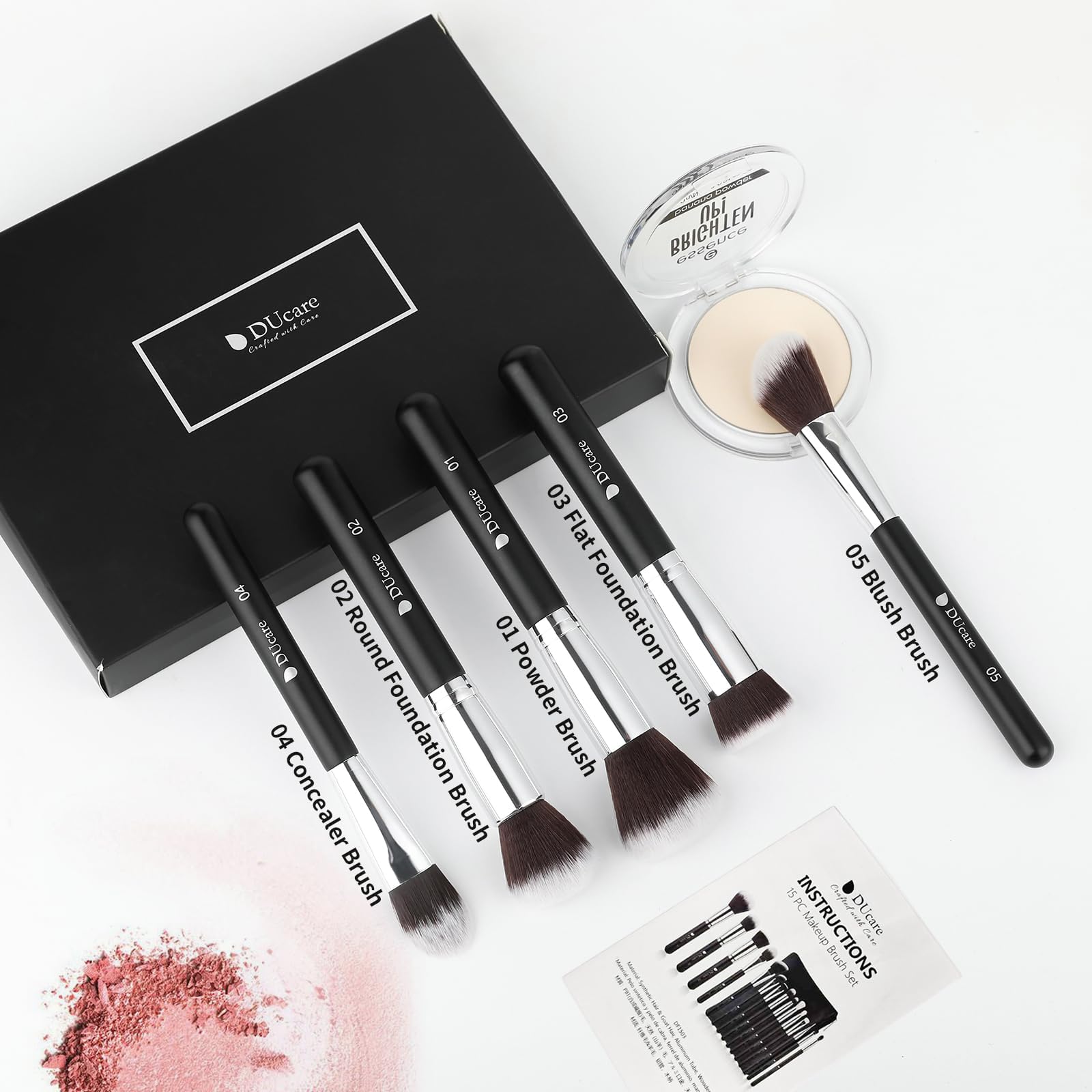 DUcare coffret pinceaux: étui luxueux protégeant et organisant les outils.