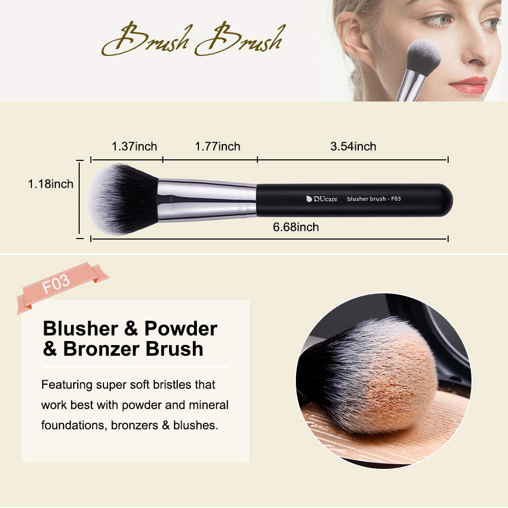 DUcare ensemble pinceaux vegan – maquillage sans cruauté pour peau sensible.
