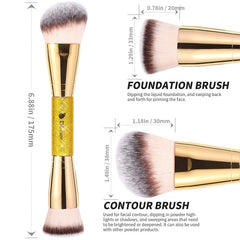 DUcare pinceau bronzer double-face pour sculpter et estomper le teint.