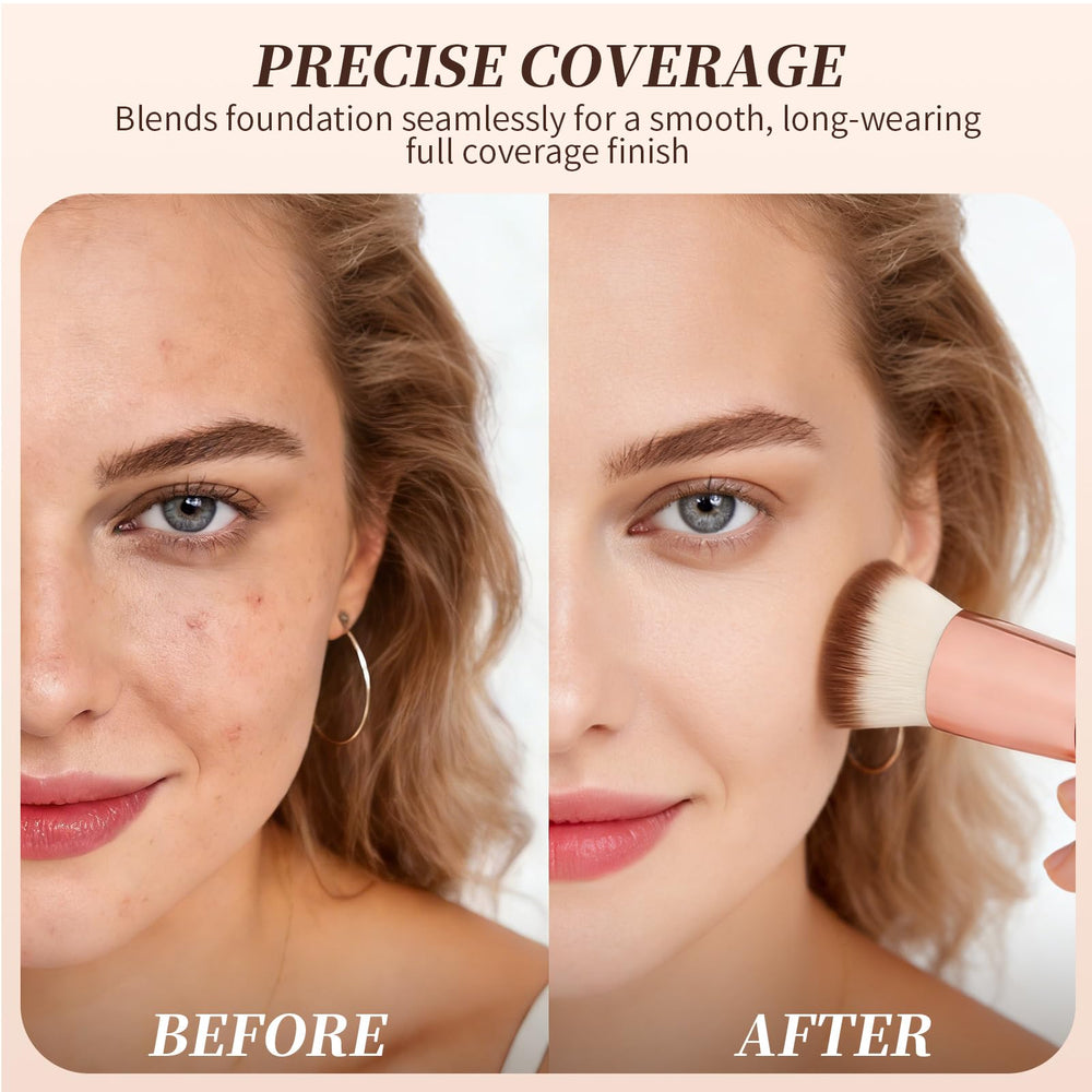 DUcare kabuki plat, diffusion précise couleur pour crème et poudre.