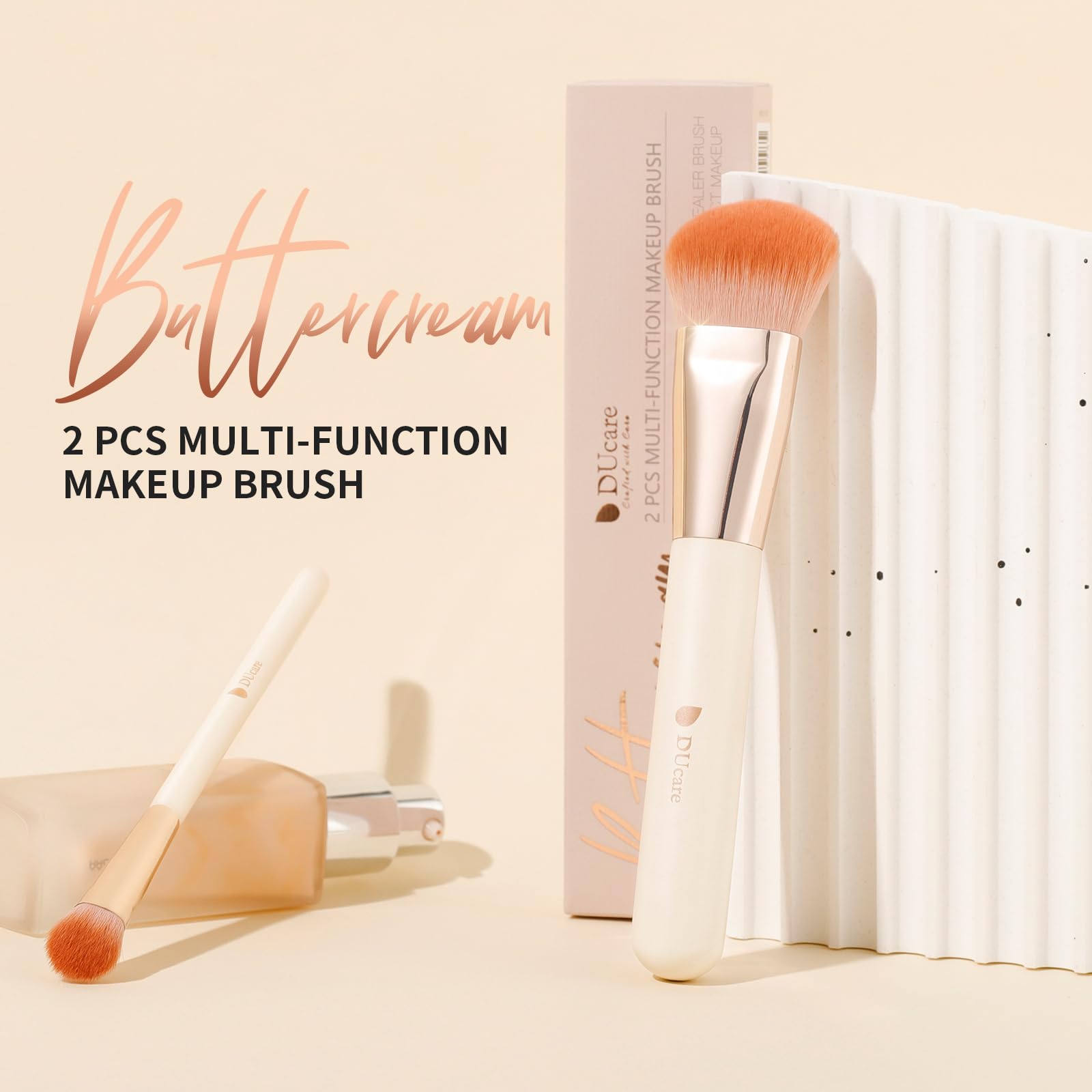 DUcare pinceau sans perte de poils pour un maquillage propre et précis