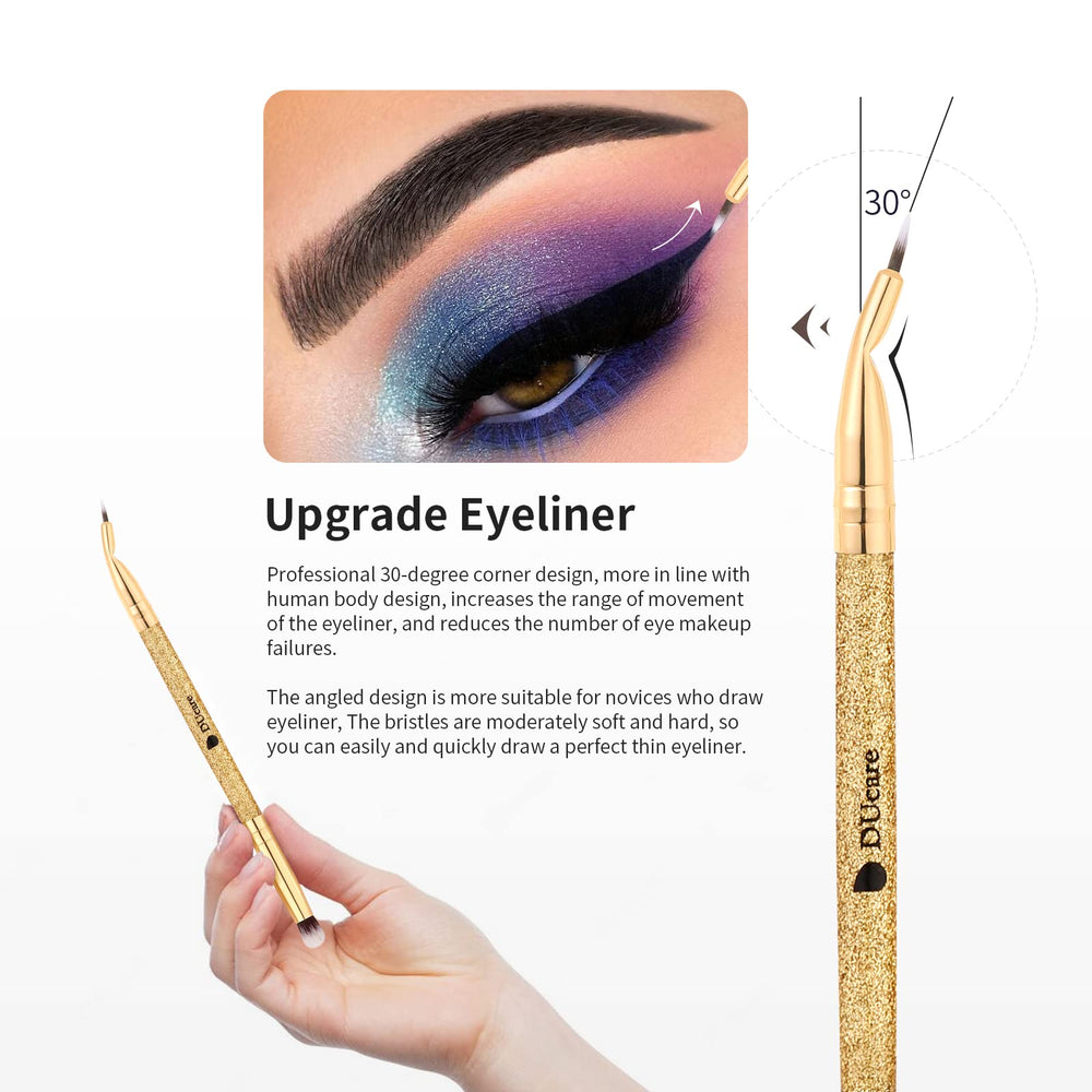 Pinceaux double-face DUcare pour voyage, maquillage rapide