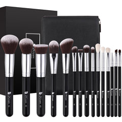 DUcare pinceaux maquillage Noël: ensemble 15 pièces dans un sac pratique pour voyage.