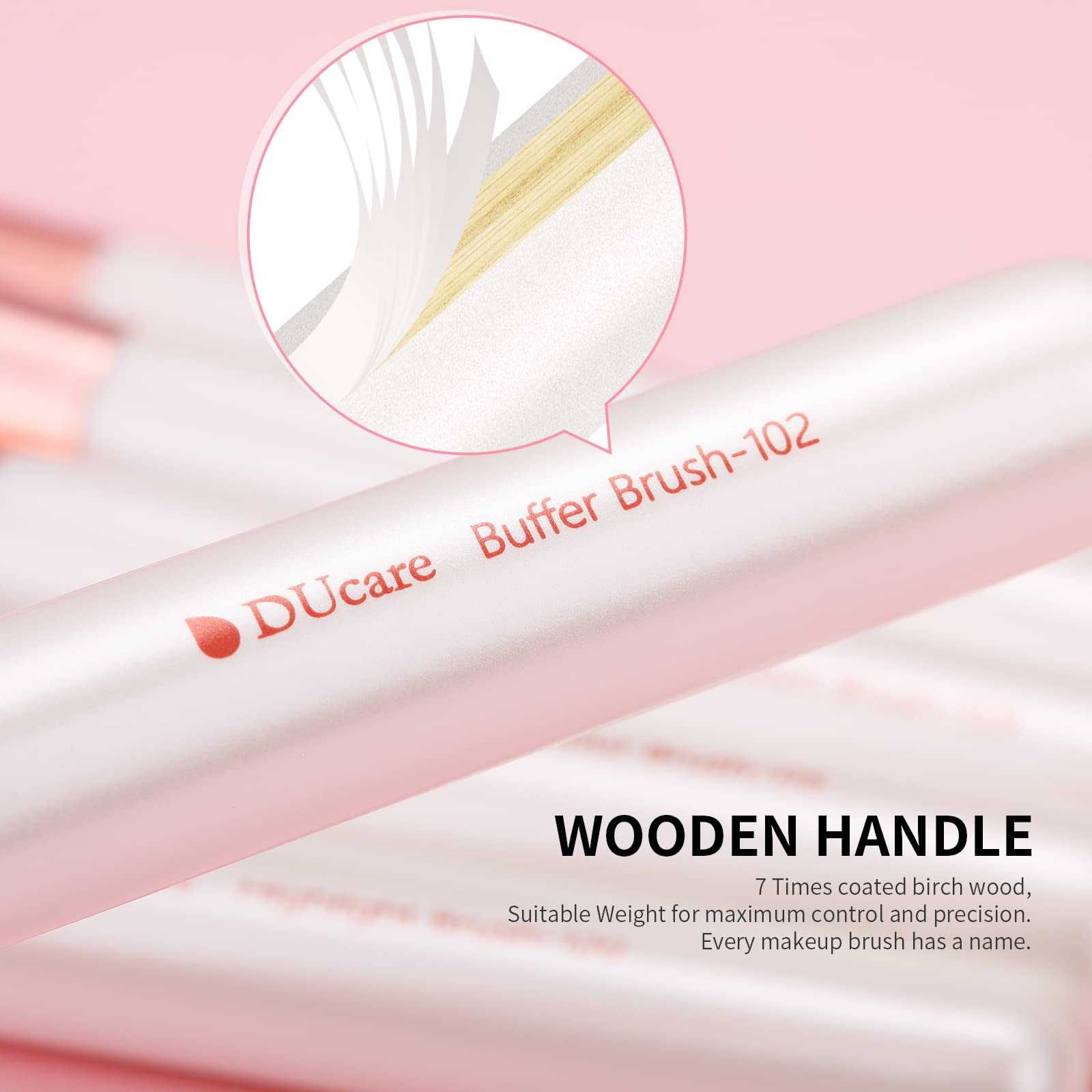 DUcare manches ergonomiques bois pour une prise en main confortable.