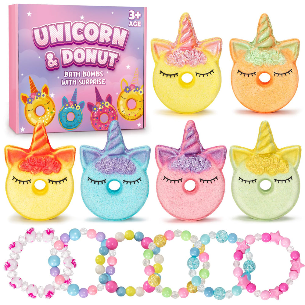 Duchong unicorn-donut bombe-bain: effervescence magique et bain coloré.