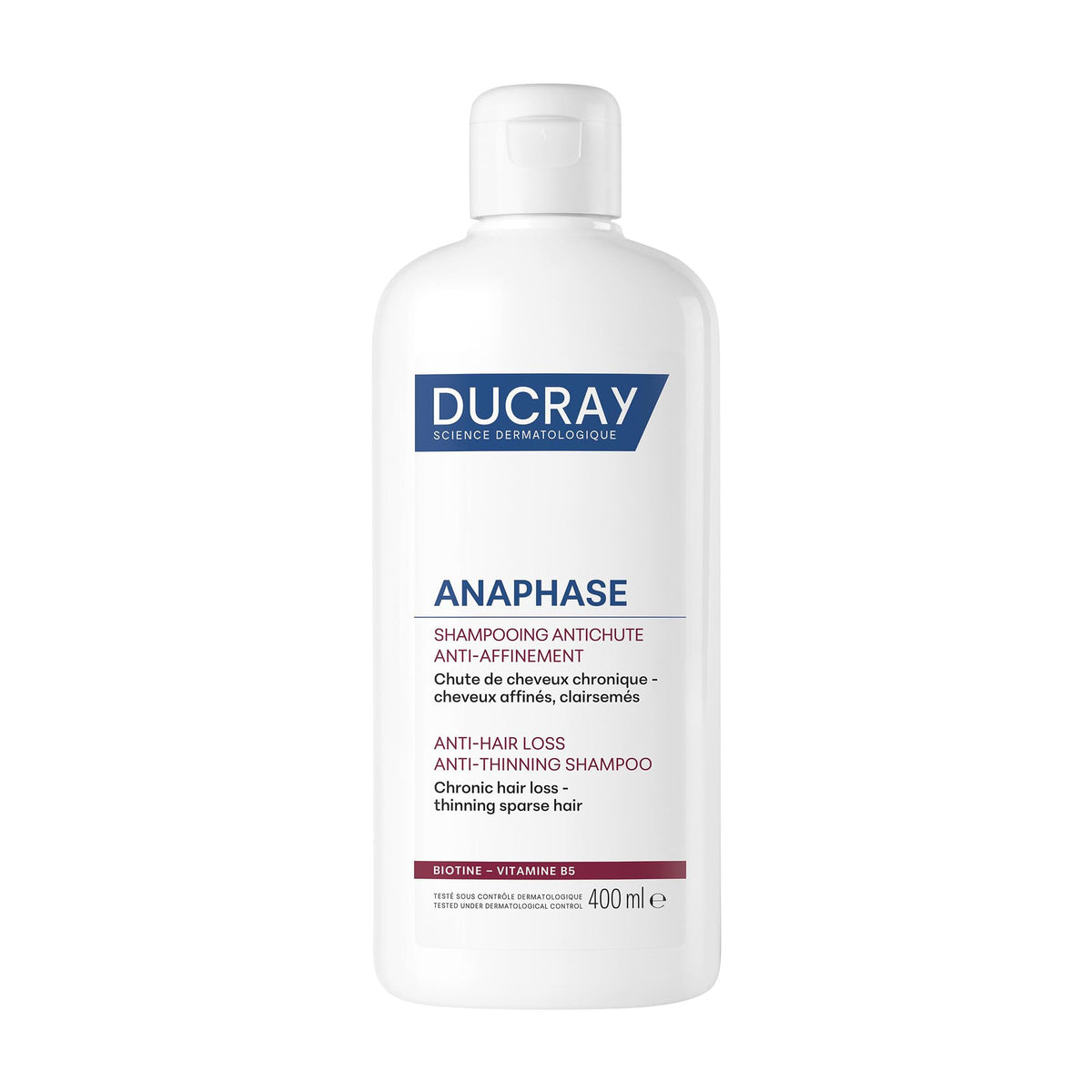 Ducray Anaphase+ Shampoing – bouteille: volume accru pour cheveux fins.