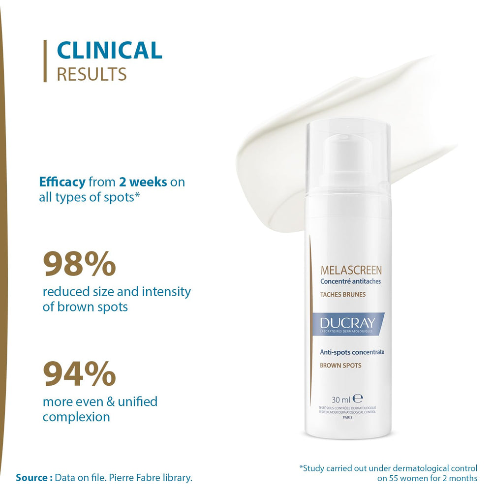 Ducray Melascreen Concentrate: convient à une routine quotidienne pour un teint uniforme.