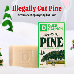 Savon Duke Cannon Agrumes et Musc Noël, parfum frais et tenue agréable sur la peau.