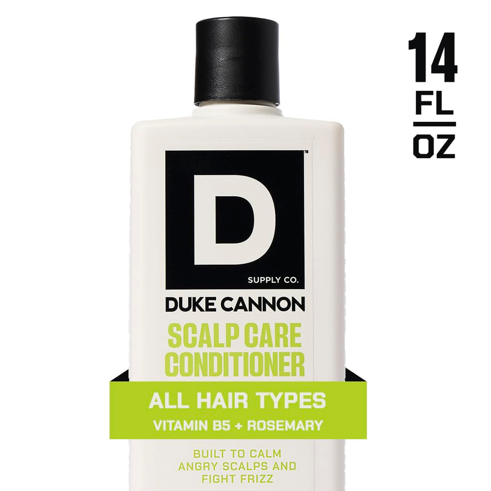 Après-shampooing Duke Cannon avec beurre de karité et coco, hydratation légère.