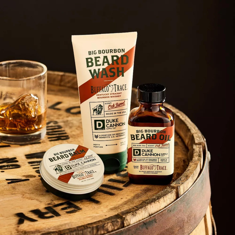 Duke Cannon Big Bourbon Wash – sans parabènes, soin sûr pour barbe