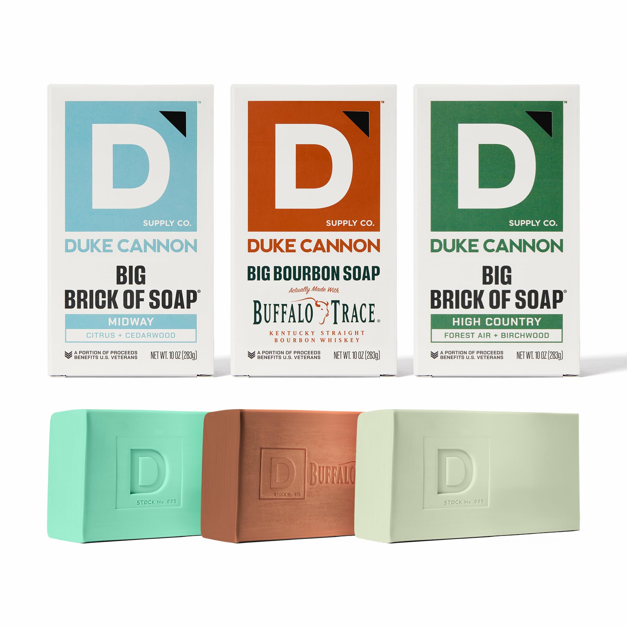 Savon Midway Duke Cannon Big Brick, parfum citrus et cèdre pour un nettoyage frais