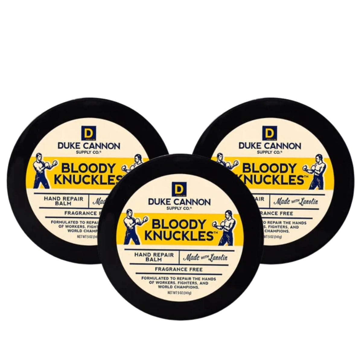 Balm Bloody Knuckles de Duke Cannon en pot pour soin intensif des mains