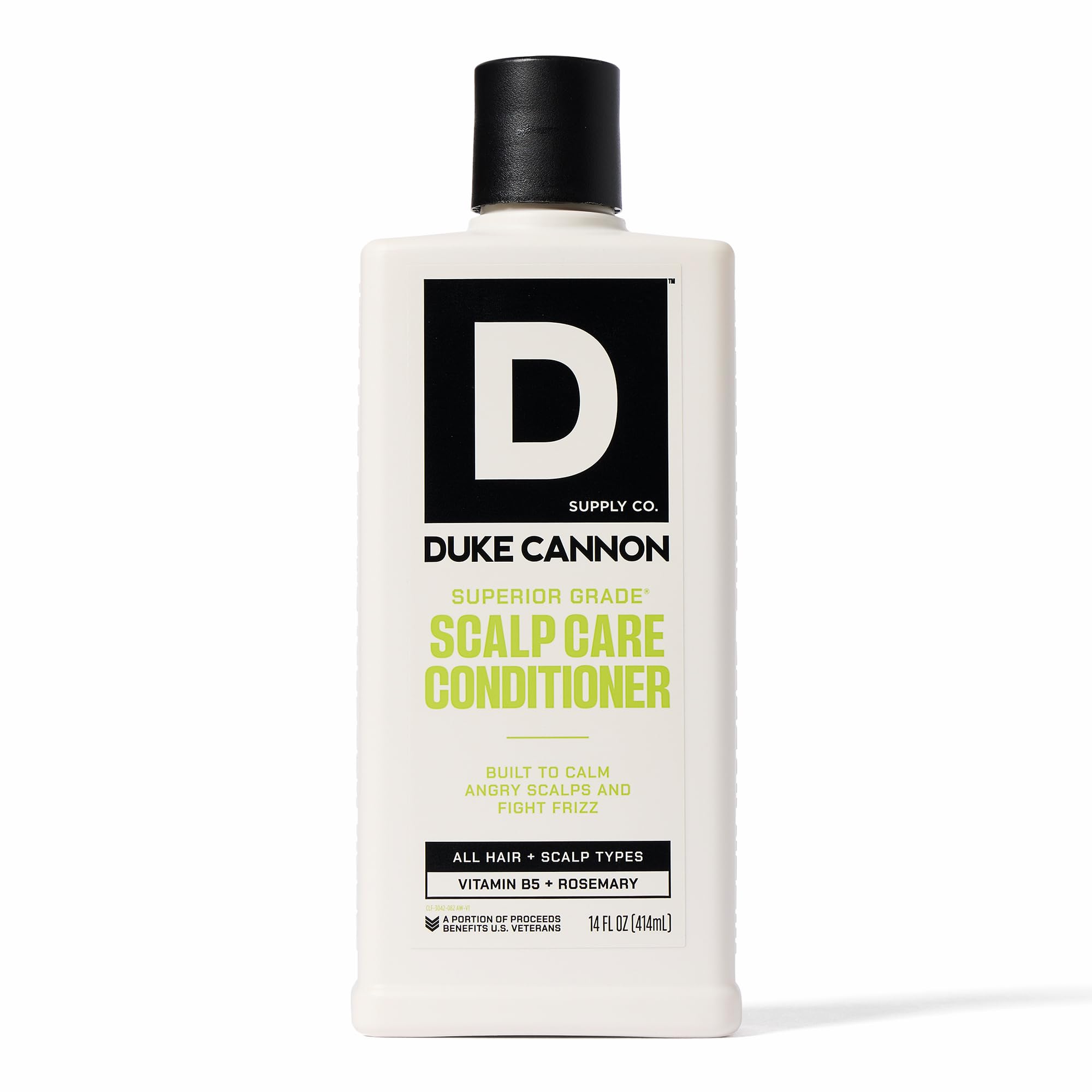 Duke Cannon Conditionneur Superior Grade — bouteille montrant hydratation légère pour cheveux doux.