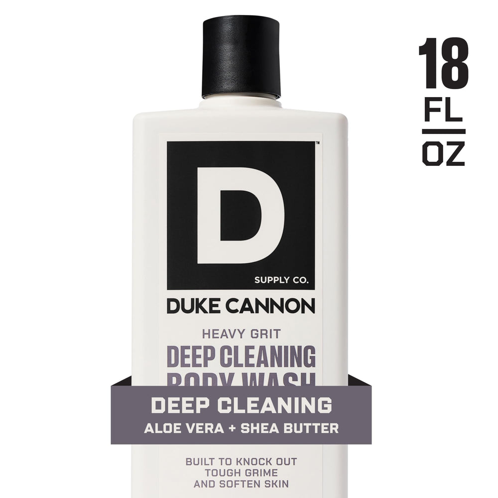 Duke Cannon Heavy Grit Body Wash: notes de citrus, pin et cèdre pour une sensation masculine