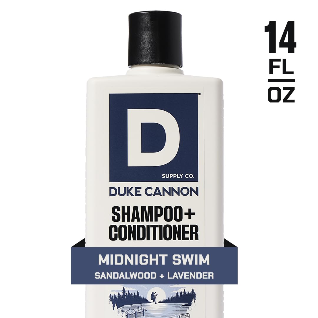 Ingrédients naturels Duke Cannon – glycérine, aloe et huile de coco pour cheveux nourris.