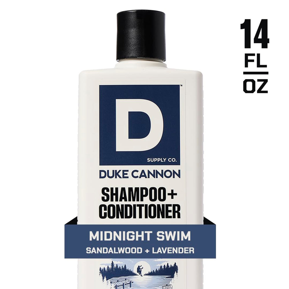 Ingrédients naturels Duke Cannon – glycérine, aloe et huile de coco pour cheveux nourris.