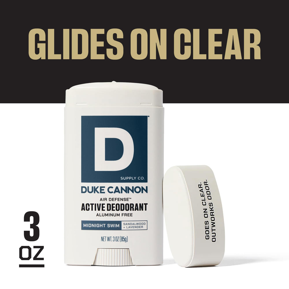 Duke Cannon Midnight Swim, application quotidienne facile et agréable.
