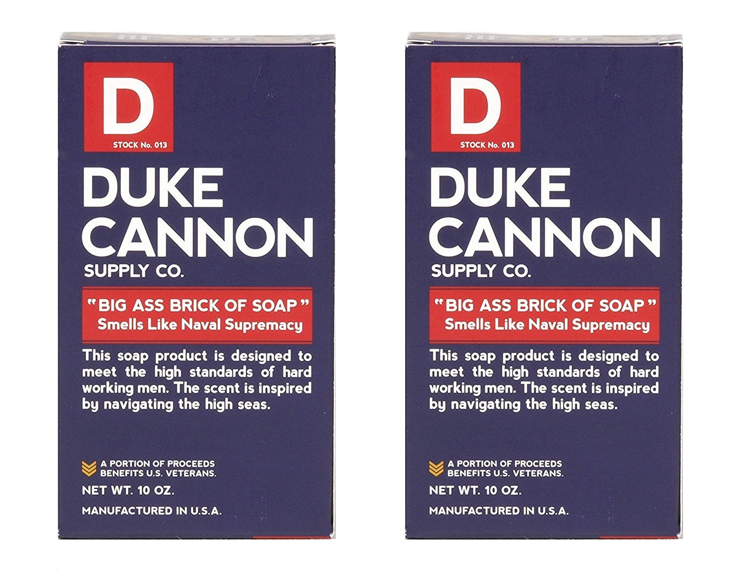 Duke Cannon Naval Diplomacy soap bar with ocean scent for long-lasting freshness