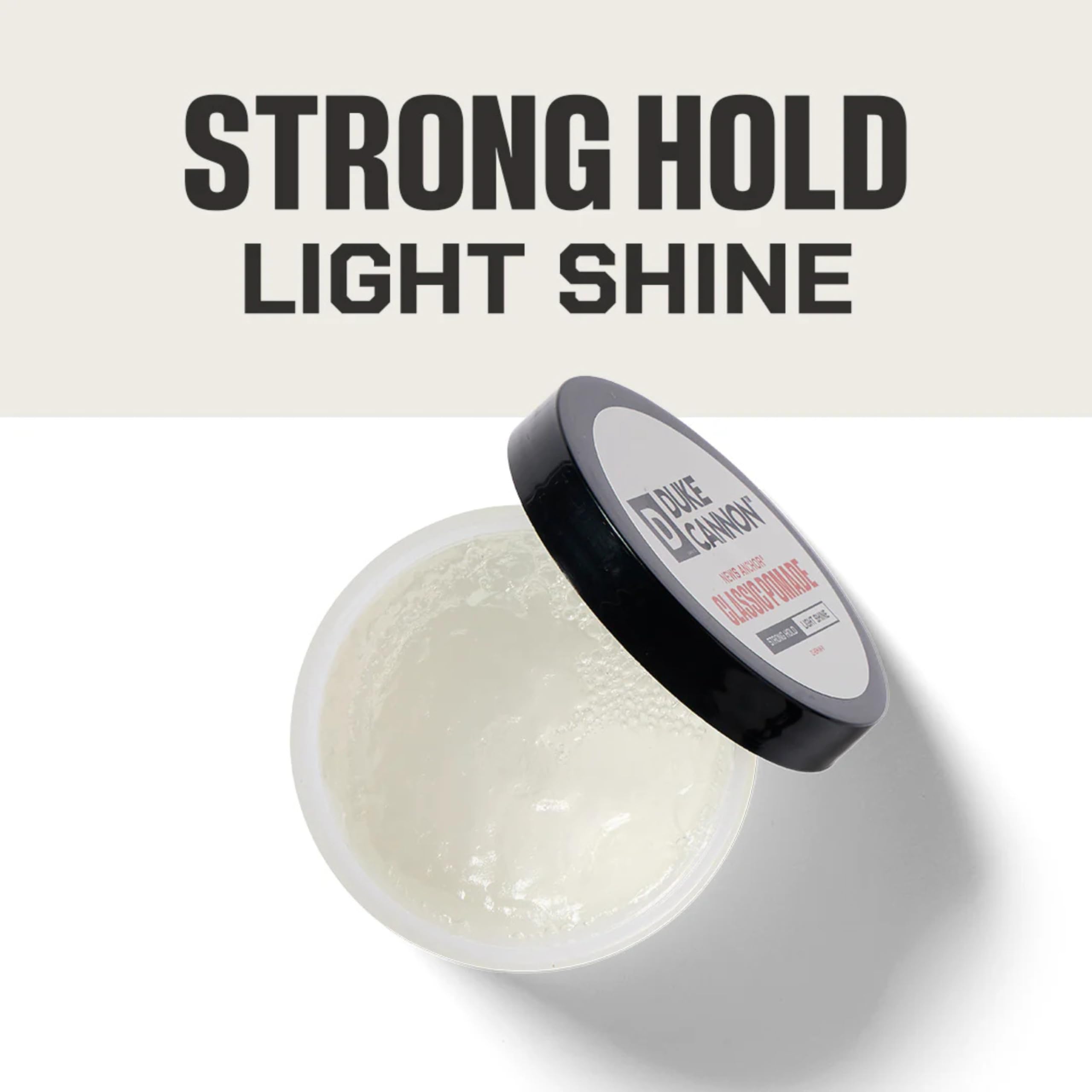 Duke Cannon News Anchor Pomade : fini mat naturel et coiffage net pour le quotidien.