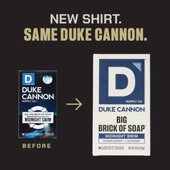Pack triple Duke Cannon, trois savons 10 oz, expérience de fraîcheur durable.