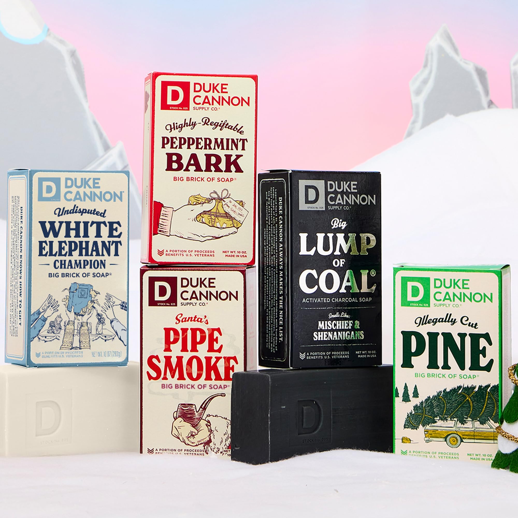 Duke Cannon Rituel douche — expérience hivernale revitalisante.