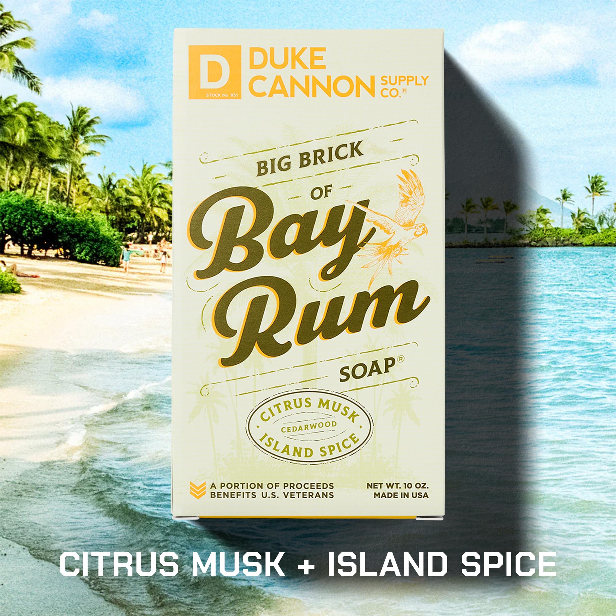 Savon Bay Rum de Duke Cannon, parfum frais pour la douche.