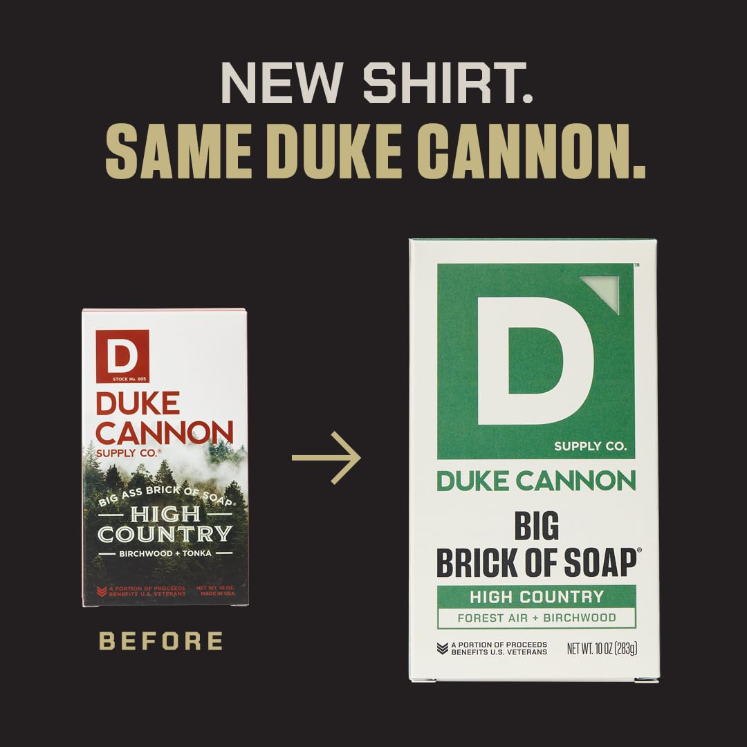 Savon cuir tabac Duke Cannon: parfum riche évoquant cuir et feuilles de tabac.