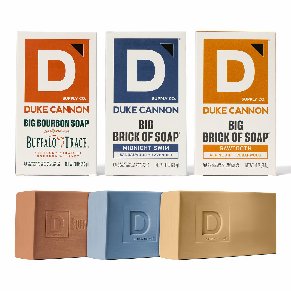 Savon géant Duke Cannon Sawtooth, mousse riche pour nettoyage en profondeur