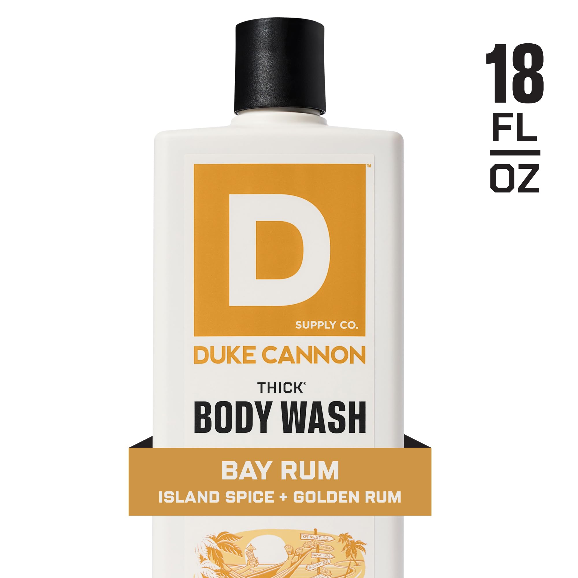 Mousse généreuse du gel douche Duke Cannon Bay Rum après application