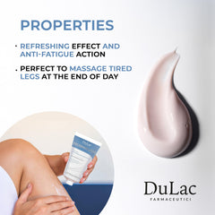Effet menthol Dulàc pour un rafraîchissement des jambes fatiguées.