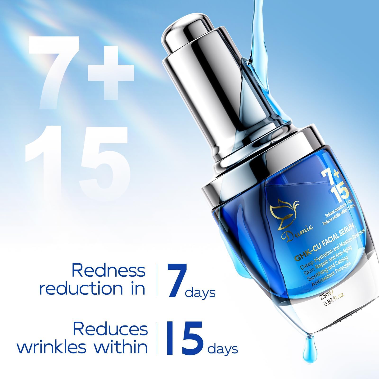 Dumie sérum cuivre applicateur pratique pour routine quotidienne