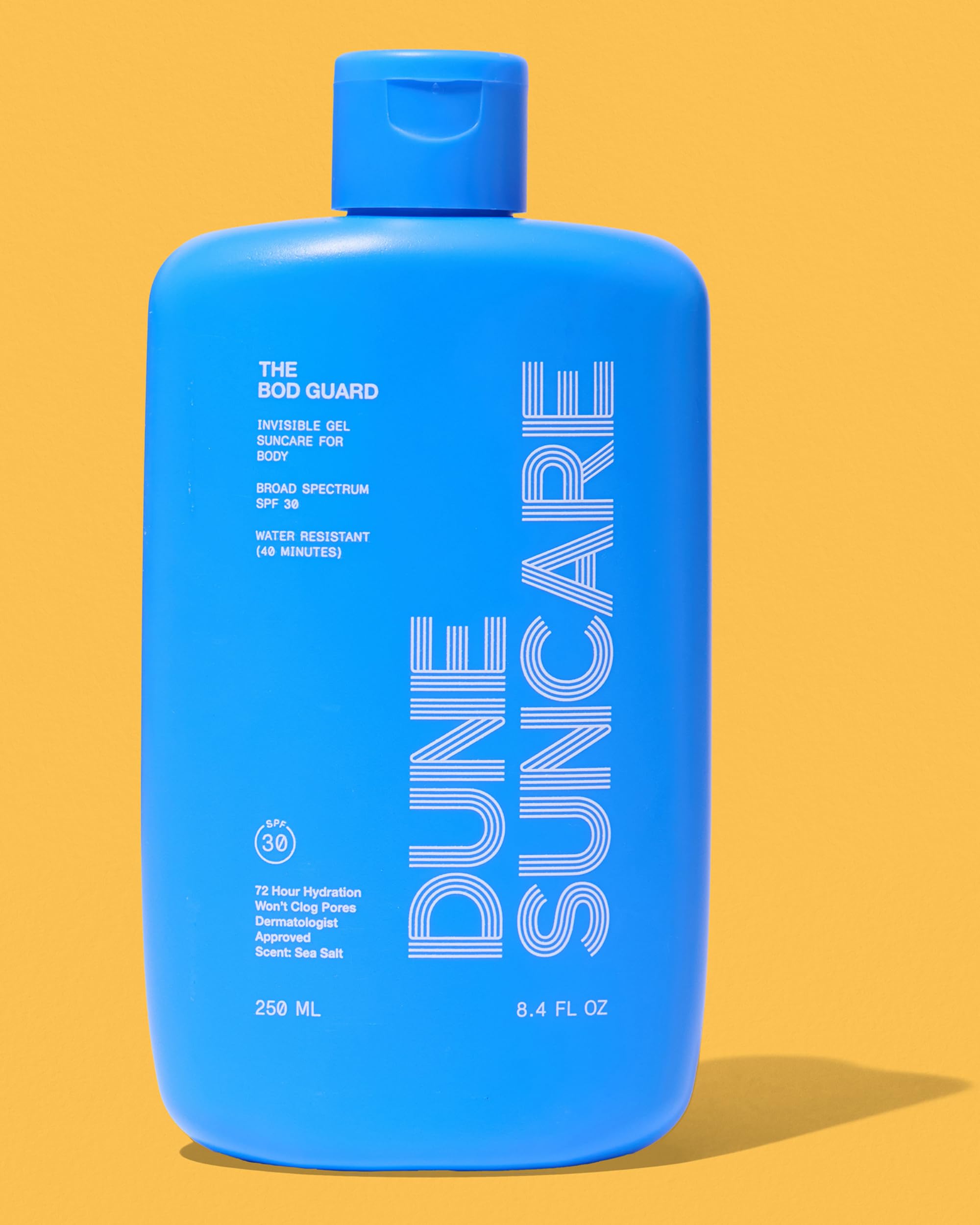 marque DUNE SUNCARE Bod Guard – approuvé par dermatologues pour sécurité et efficacité