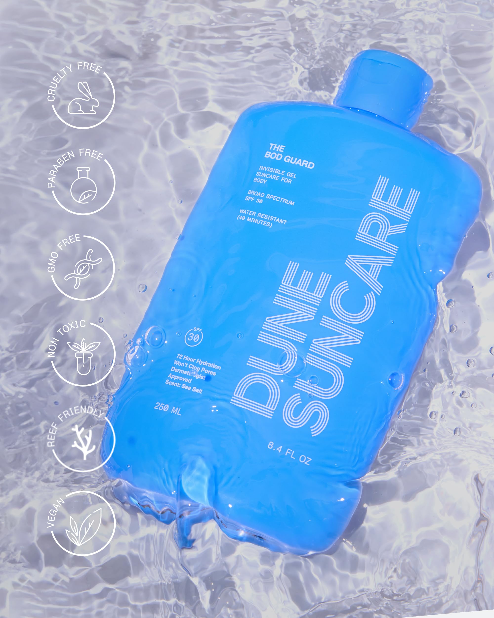 marque DUNE SUNCARE Bod Guard – formule non comédogène adaptée à tous les types de peau