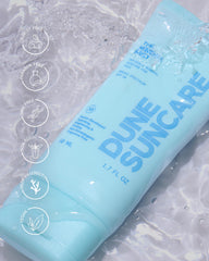 DUNE SUNCARE Fusion Minérale Visage: absorption rapide et uniforme sur la peau.