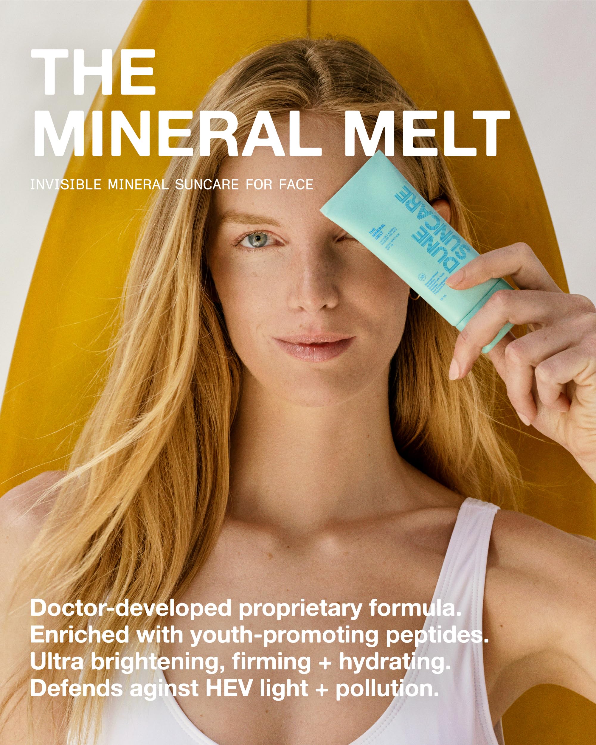 DUNE SUNCARE Fusion Minérale Visage: extrait de tournesol renforce la barrière cutanée.