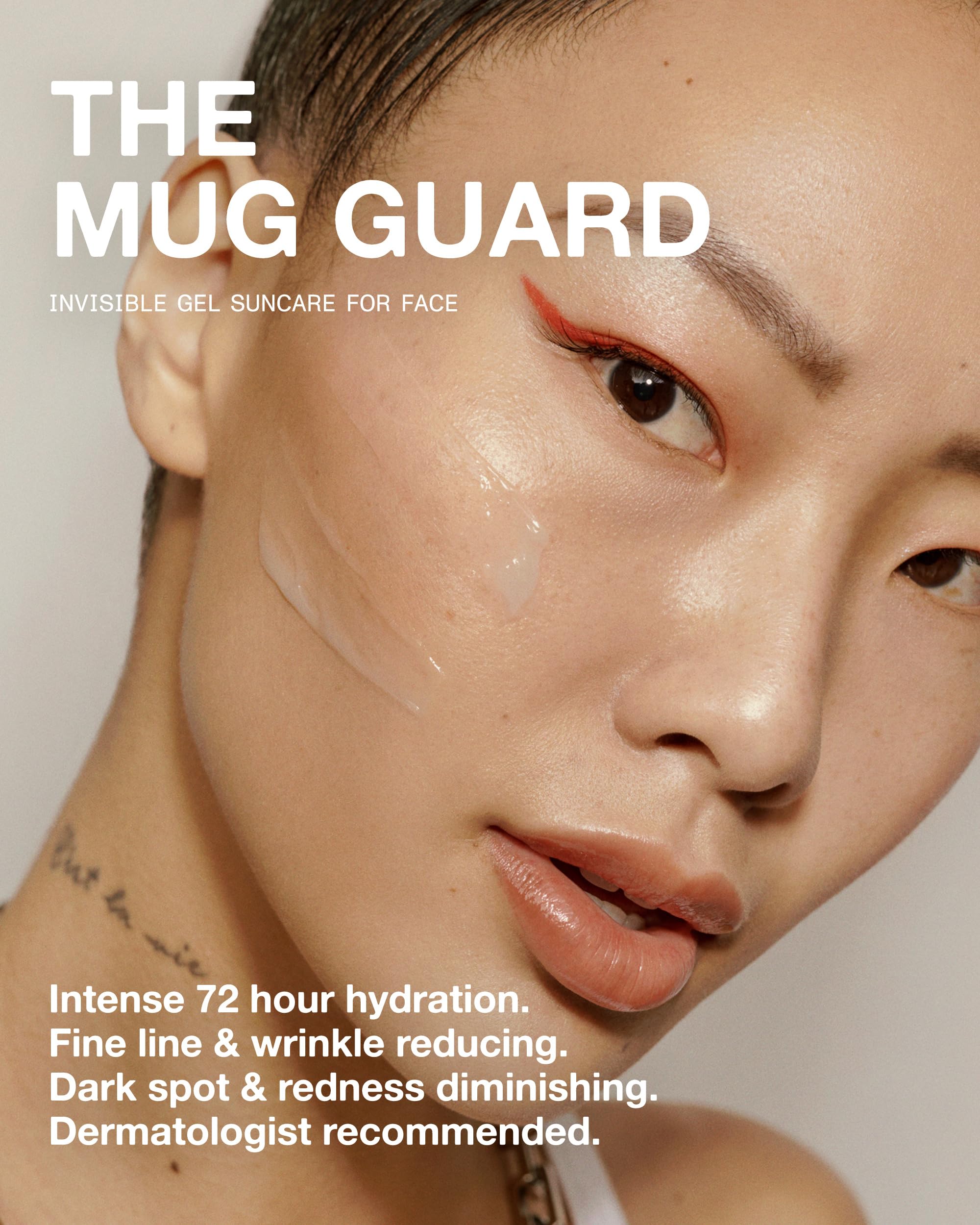 Hydratation 72 heures du Mug Guard Gel solaire visage