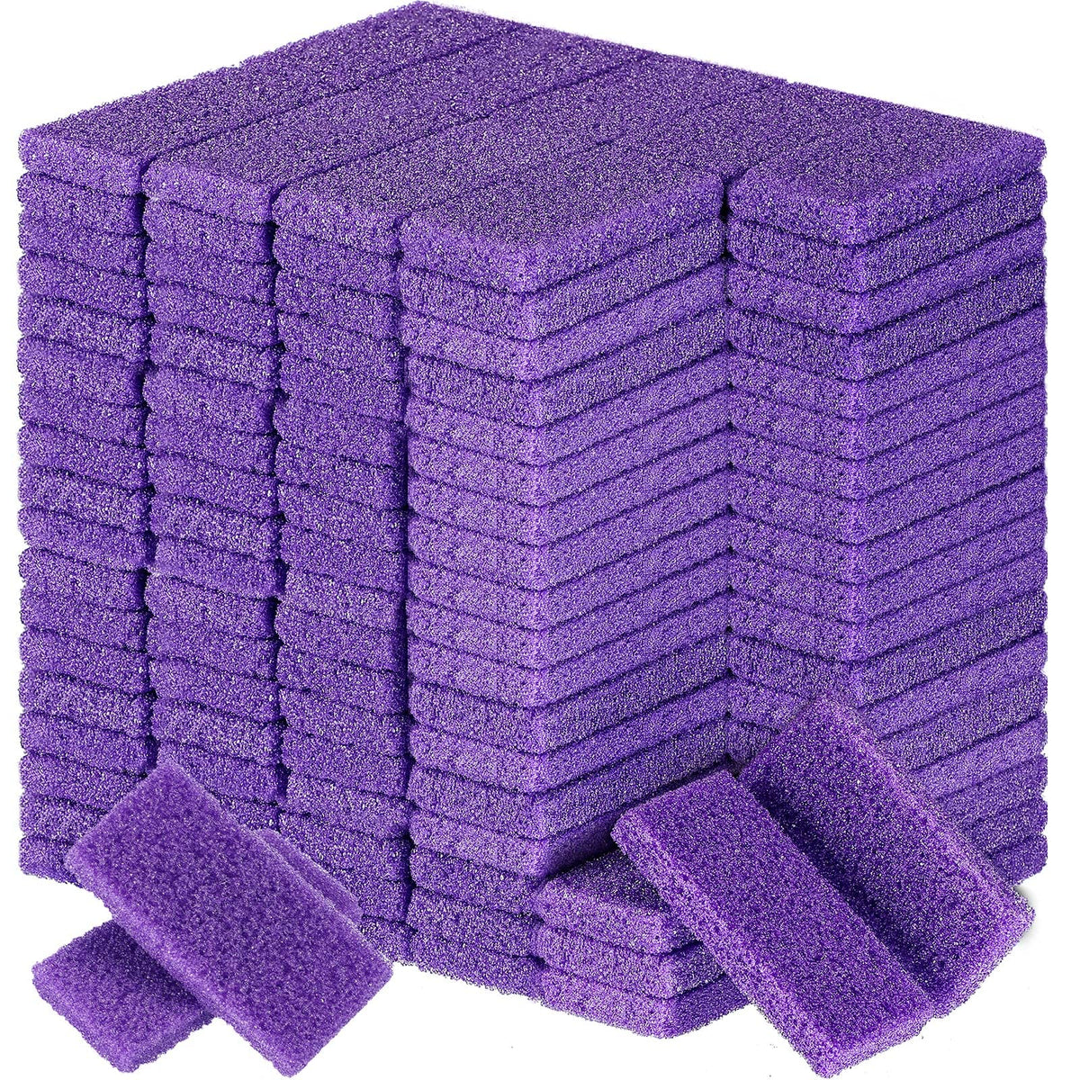 Dunzy pierre ponce pieds – lot de 200 pièces violet, idéal pour pédicure à domicile.