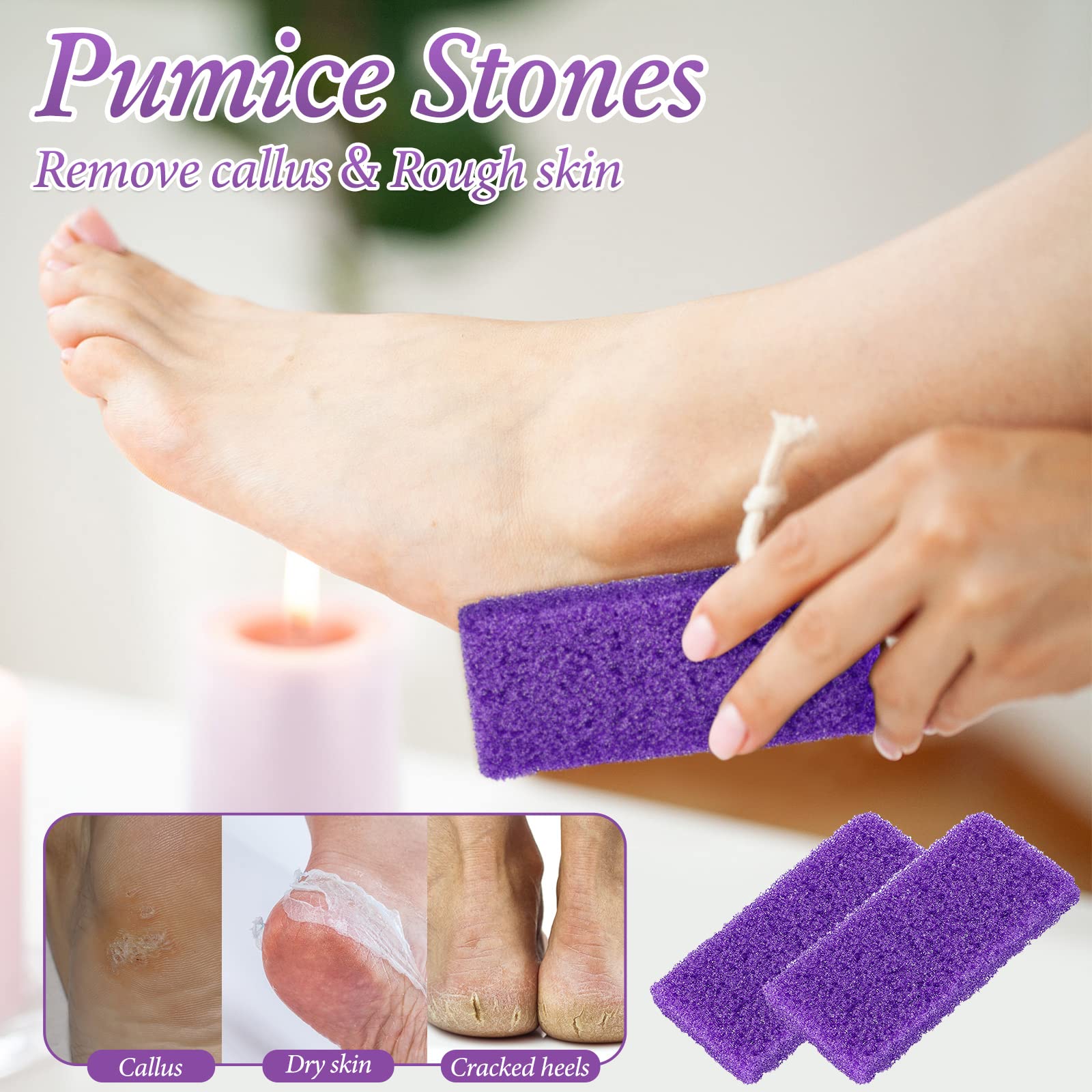 Dunzy pierre ponce pieds – usage quotidien, matériel PU durable pour usage domestique.