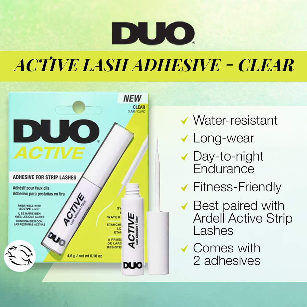 Brosse fine DUO Active Clear pour une pose sans bavure.